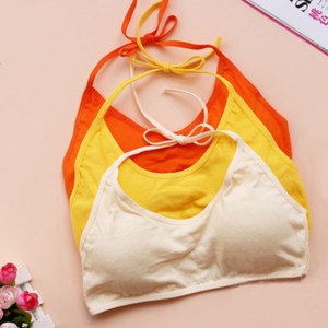 女大童小背心女发育期学生抹胸式薄款初中生吊带少女挂脖内衣细带