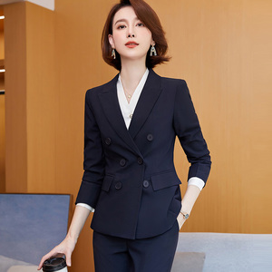 高端职业装套装公务员面试服装女西装套裤酒店工作服女律师ol套装