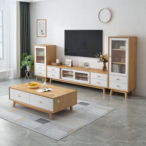 茶几电视柜斗柜组合