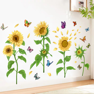 贴纸墙贴向日葵花