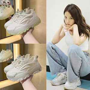 blackpink朴彩英rose金智秀同款2022夏季新款韩版休闲果冻老爹鞋