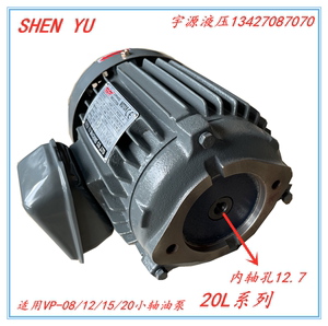 液压油泵内轴电机0.75KW 1.5KW 2.2KW 3.7KW 5.5KW内插台湾SHENYU