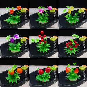 餐盘装饰餐花点缀创意