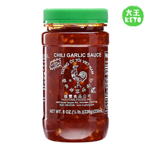 美国直邮 huy fong chili garlic sauce 低碳生酮蒜蓉辣椒酱 226g