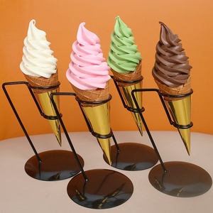 仿真冰淇淋模型 假冰激凌甜筒蛋筒摆件食物食品雪糕装饰拍照道具