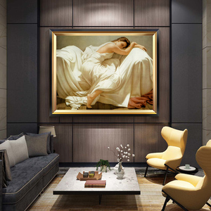 美式世界名画油画睡美人欧式客厅餐厅卧室装饰画沙发玄关挂画壁画