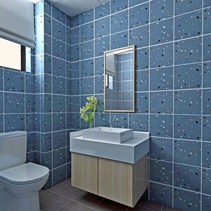 浴室墙贴卫生间防水贴纸厕所洗澡间墙纸墙壁纸自粘可擦洗加厚防潮