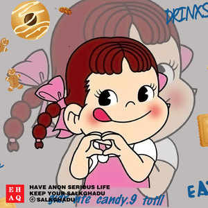 不二家peko酱联名卫衣大码宽松圆领短袖t恤棉情侣假两件情侣外套