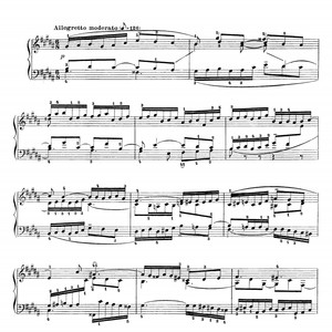 巴赫 十二平均律 BWV863 前奏曲和赋格 钢琴谱