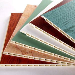 加厚竹木纤维集成墙板背景墙护墙板吊顶装饰快装全屋自装pvc扣板