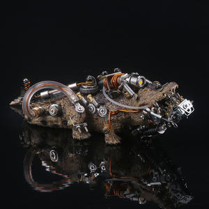 机械党机械拼装精密高难度大人diy变异鳄鱼成人组装玩具生日礼物