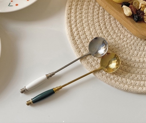 不锈钢勺子家用一人一勺干饭人专用勺搅拌咖啡勺不锈钢奶茶甜品勺