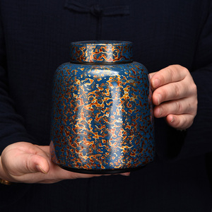 器美优品大漆锡茶叶罐纯手工守艺人王存旭漆器茶具便携密封储存罐