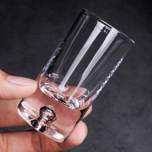 创意进口一两白酒杯无暇水晶玻璃一口杯烈酒杯高档shot杯子弹杯