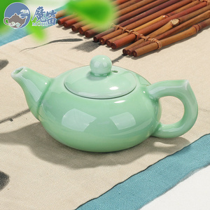 青瓷茶具玻璃水壶泡茶壶套装家用陶瓷单壶花小冲茶壶红茶杯泡茶器