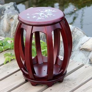 古筝圆凳 古筝凳子 实木 素面琴凳 结实多地包邮 一体凳