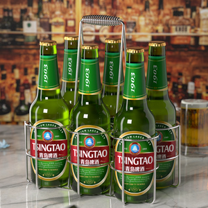 啤酒篮子酒提篮子酒筐手提提酒器酒吧烧烤酒店ktv酒架拎架啤酒提