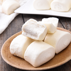 牛奶馒头1千克/包48个 安井广式面点绵软香甜馒头 烧烤早餐