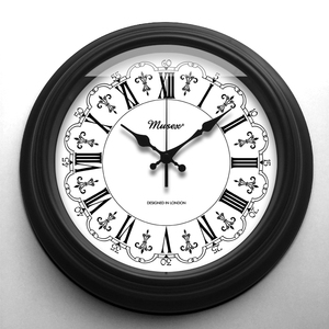 英国musex妙斯时钟挂钟大客厅新款静音圆形豪华法式巴洛克洛可可