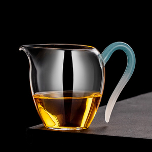 世器 玻璃公道杯大号透明茶海功夫茶具配件和器女士茶杯分茶器