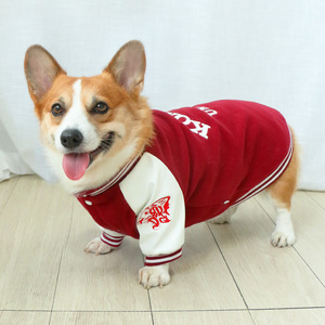 柯基狗狗衣服宠物潮牌棒球服秋冬秋装秋季冬装柯基中型犬小型犬冬