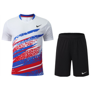 耐克Nike运动速干男女短袖跑步套装夏季球衣健身衣服篮球羽毛球服