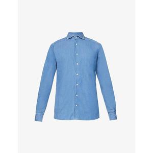 eton 现代版型牛仔衬衫2022新款春夏男士奢侈品休闲户外经典商务