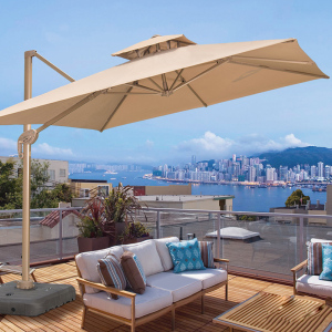 遮阳伞户外庭院伞别墅露台大型休闲罗马伞360度花园室外露天大伞