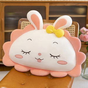 超软大白兔抱枕女生可爱毛绒玩具小兔子靠垫床上靠背办公室男朋友