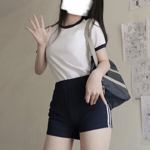 日式高校体育课运动体操服保守可爱女高中生日系jk制服套装两件套