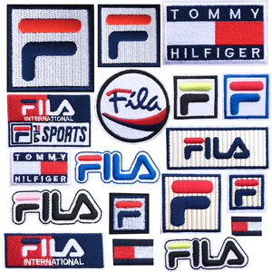 潮牌卫衣刺绣布贴衣服裤子装饰徽章图案百搭时尚补丁贴斐乐标志贴