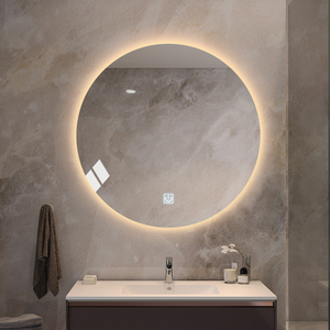 背光圆形智能浴室镜led带灯镜卫生间镜子防雾洗手台化妆镜壁挂墙