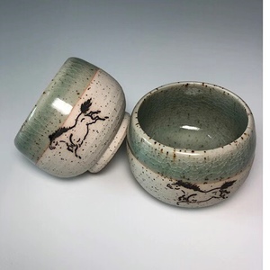 相马烧横手急须茶壶侧把壶日本哥窑开片茶具茶杯侘寂收藏0人付款764