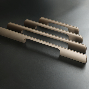 铝合金拉手香槟色抽屉橱柜衣柜门把手简约现代轻奢1.2米加长实心