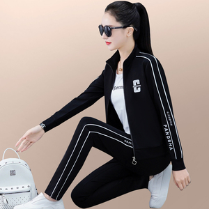 kappa/卡帕运动服套装女春秋款2023年新款宽松洋气女士广场舞休闲