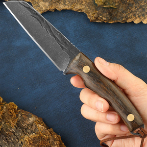 蒙族手把肉小刀锻造刀蒙古吃肉刀牛排刀藏族手扒肉刀水果刀送皮套