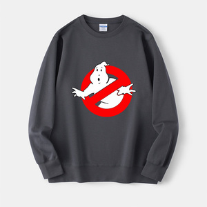 ghostbusters捉鬼敢死队幽灵禁止符号标志卫衣圆领原宿衣服套头男