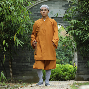 今臣尚远夏季僧服tr棉布罗汉褂套装僧装僧衣罗汉衫涤棉和尚服僧袍