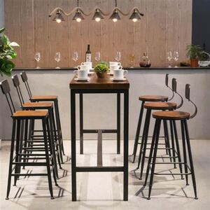 移动吧台桌酒桌吧台家用大气日式休闲迷你q仿古活动长条长方形