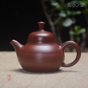 潮州手拉壶老安顺国级大师章燕城章广鑫130cc朱泥紫砂茶壶西施