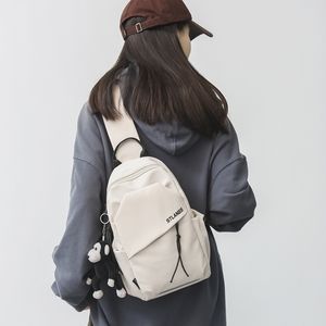 斜挎包包女胸包运动背包 2021新款帆布小挎包单肩布包 ipad平板包