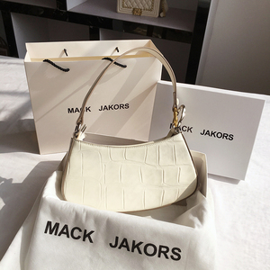 香港mackjakors正品真皮2022年春夏新款包包小众腋下鳄鱼纹女包
