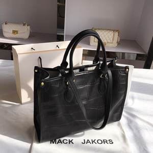 香港mackjakors正品真皮鳄鱼纹大容量单肩托特包包女2021秋季新款