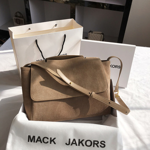 香港mackjakors 正品真皮托特包牛皮大容量女包新款潮单肩磨砂包