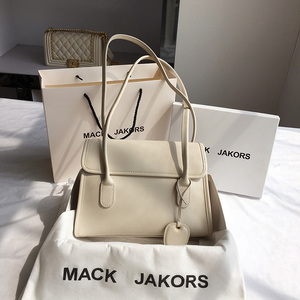 香港mackjakors正品真皮2022新款大容量牛皮单肩包托特包腋下包女