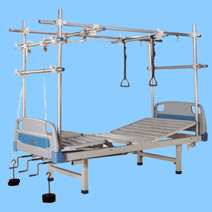 新品 不锈钢三摇分腿骨科床 医院牵引床 家用手动护理床生产厂家