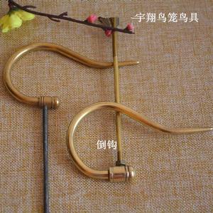 新品~精品画眉百灵绣眼玉鸟云雀麻料竹鸟笼纯铜挂钩钩子提手鸟笼