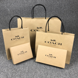 美国纽约奥莱代购coach/蔻驰专柜纸袋礼品袋包装手提袋防尘袋送礼