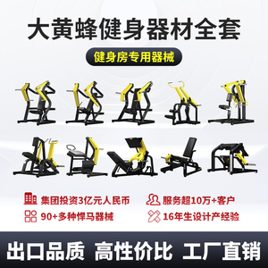大黄蜂健身器材推胸练肩腿臀训练器倒蹬机健身房悍马全套力量器械