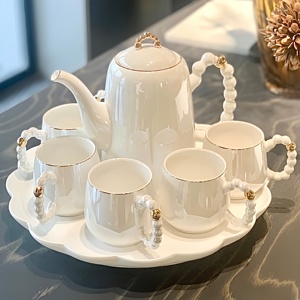 术本创意陶瓷水具套装耐热冷水壶茶壶水杯家用客厅喝水杯子高颜值